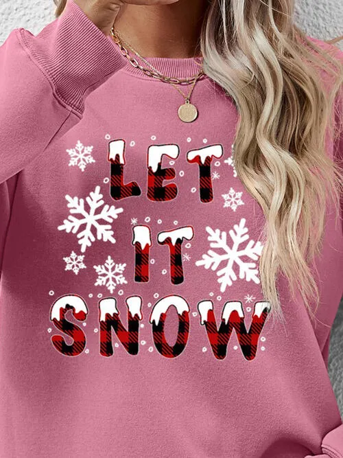 LET IT SNOW Graphic Sweatshirt
