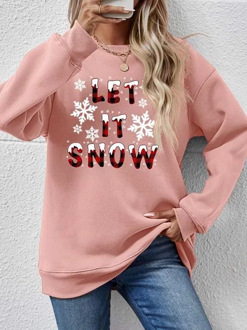 LET IT SNOW Graphic Sweatshirt