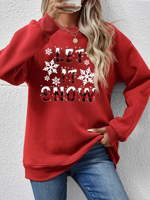 LET IT SNOW Graphic Sweatshirt