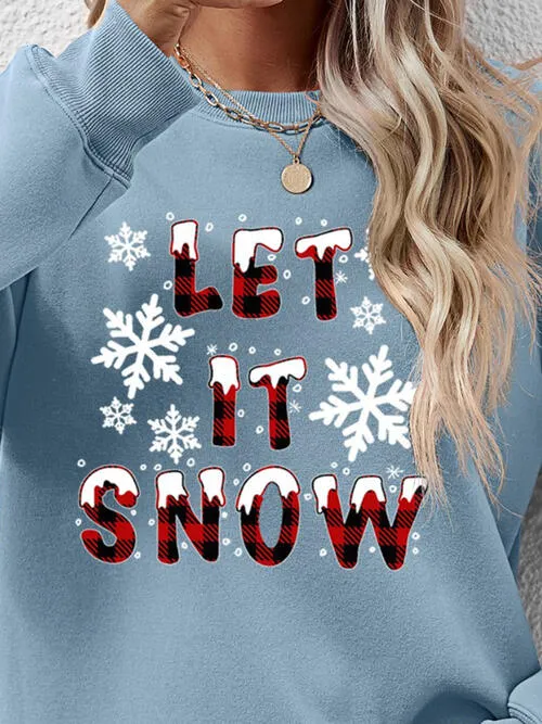 LET IT SNOW Graphic Sweatshirt