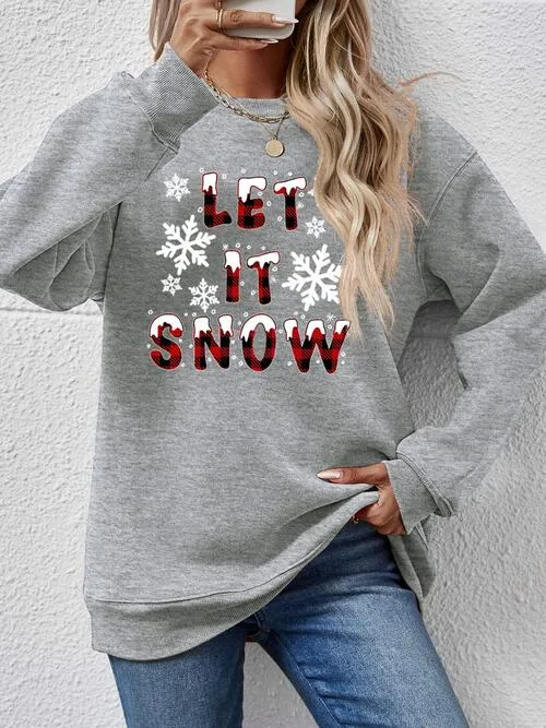 LET IT SNOW Graphic Sweatshirt