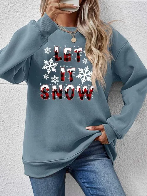 LET IT SNOW Graphic Sweatshirt