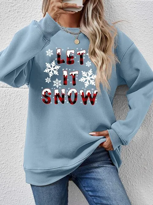 LET IT SNOW Graphic Sweatshirt