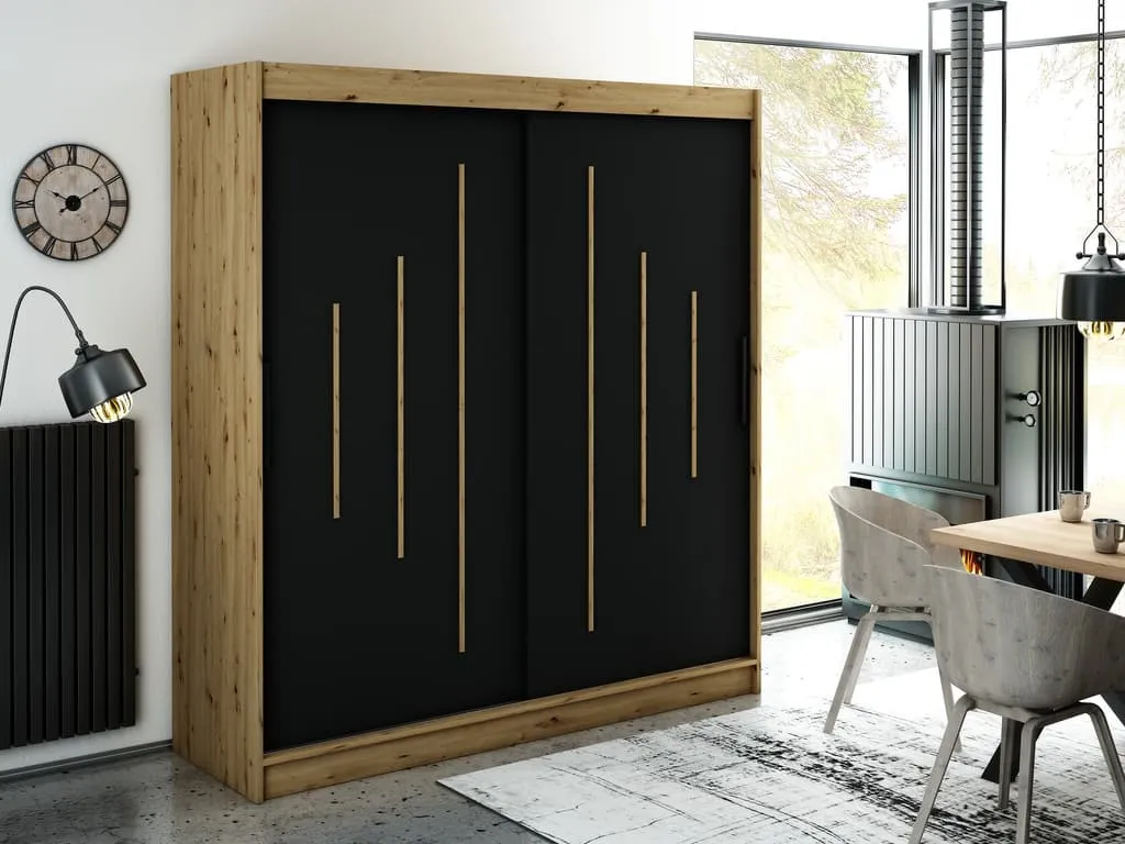 Leto Y Sliding Door Wardrobe 200cm
