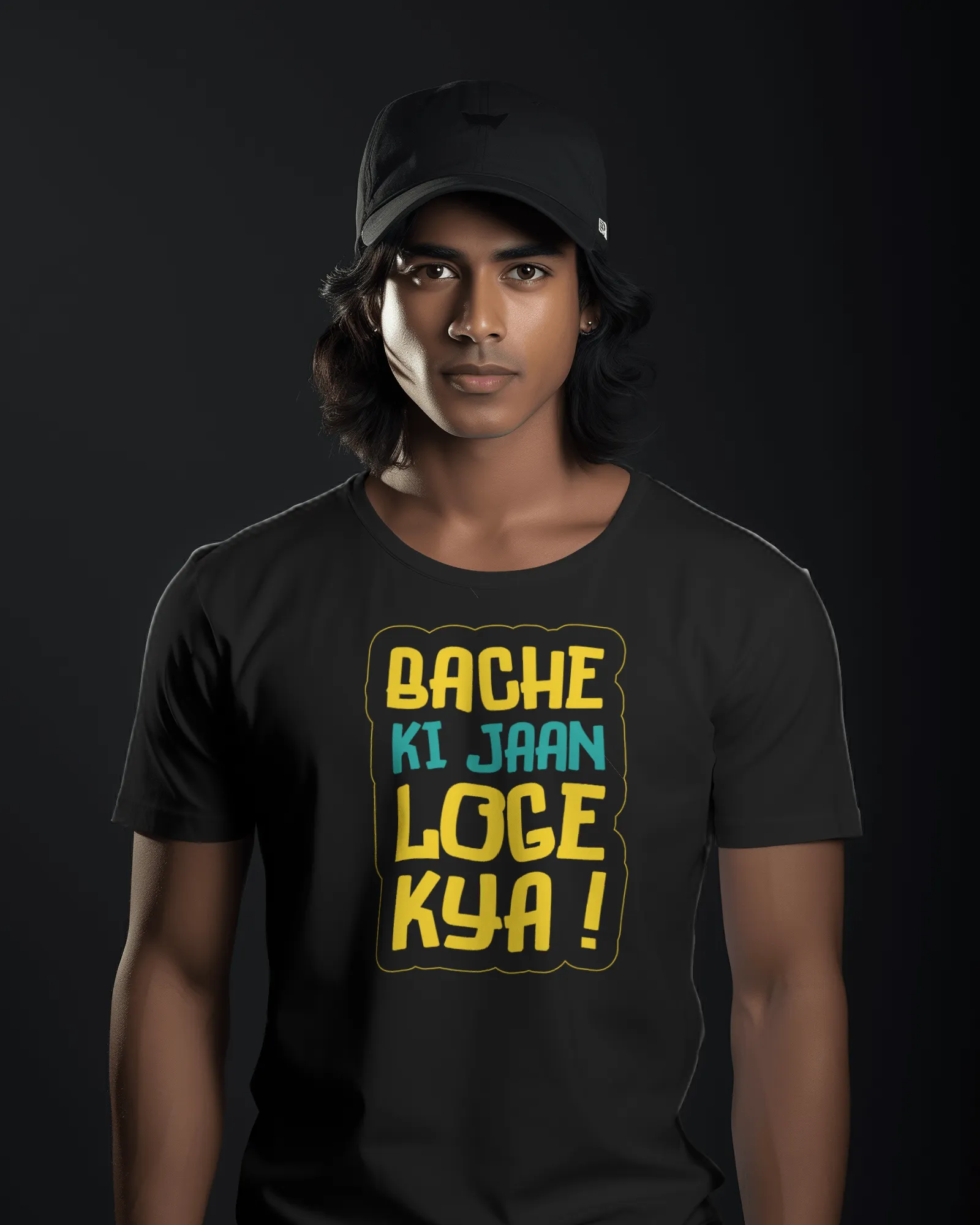 Men Half Sleeves T-Shirt - Bache Ki Jaan