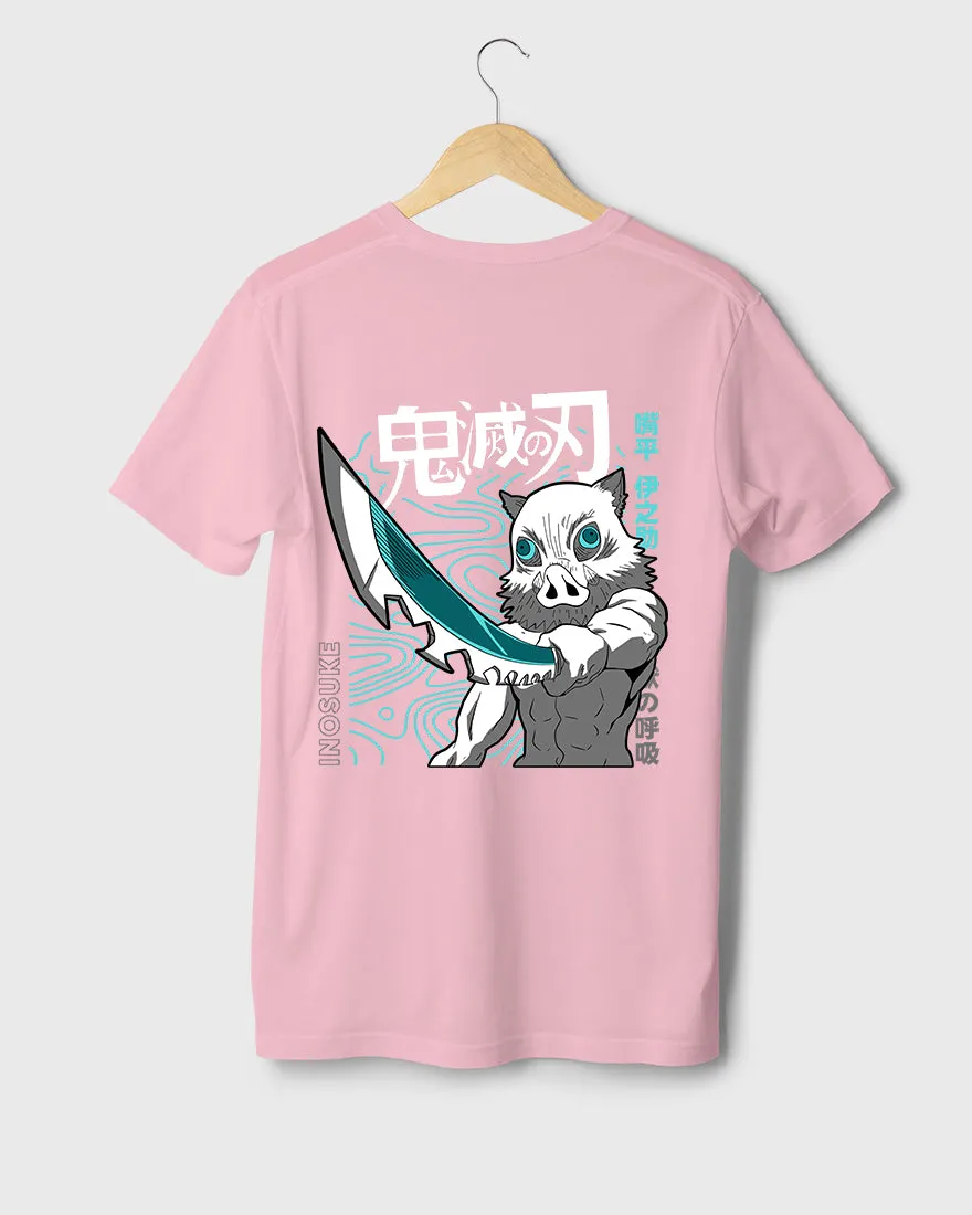 Mens Regular Tshirt Anime Demon Slayer Inosuke