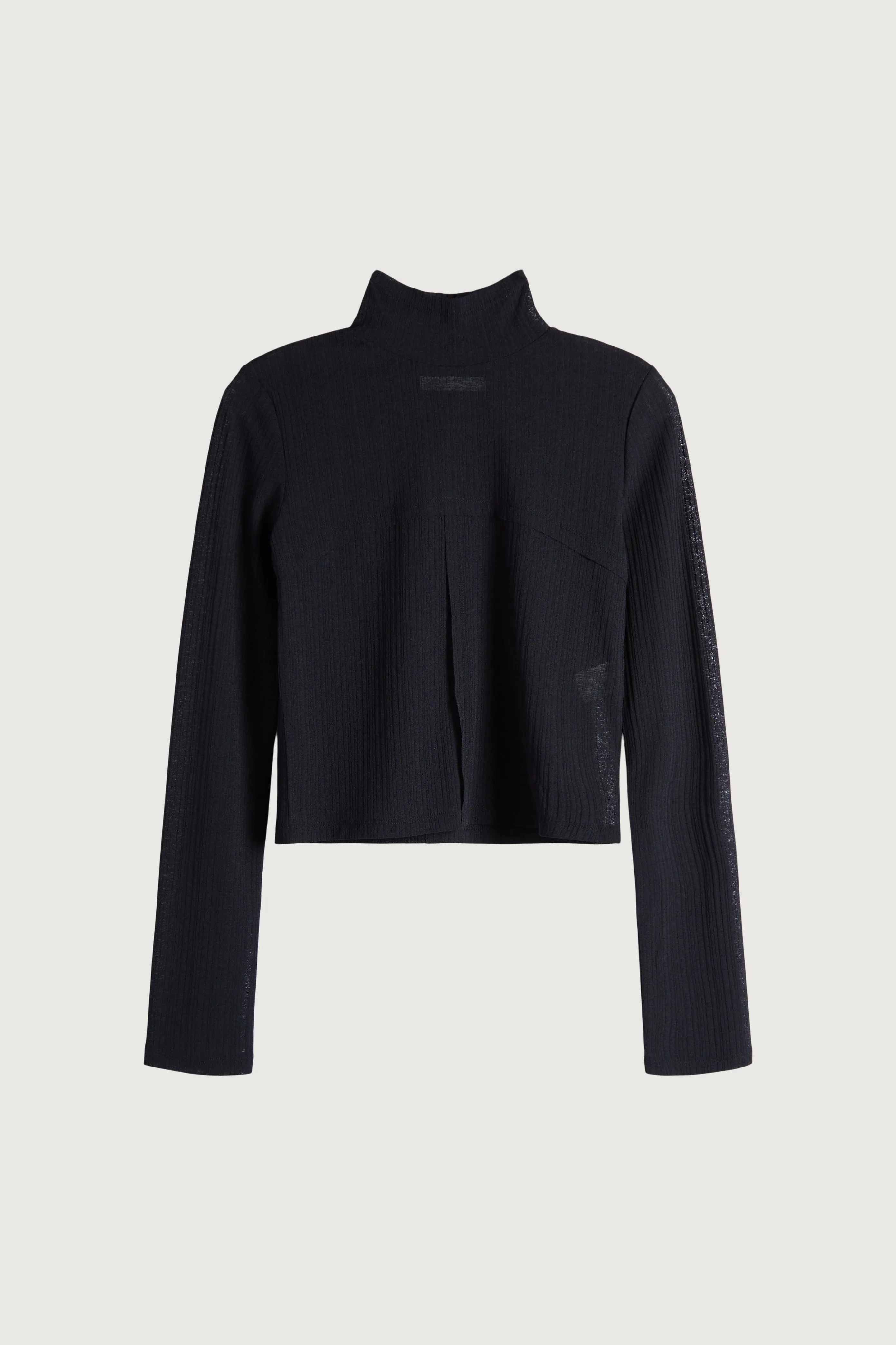 MOCKNECK TOP WITH SEAM DETAILS