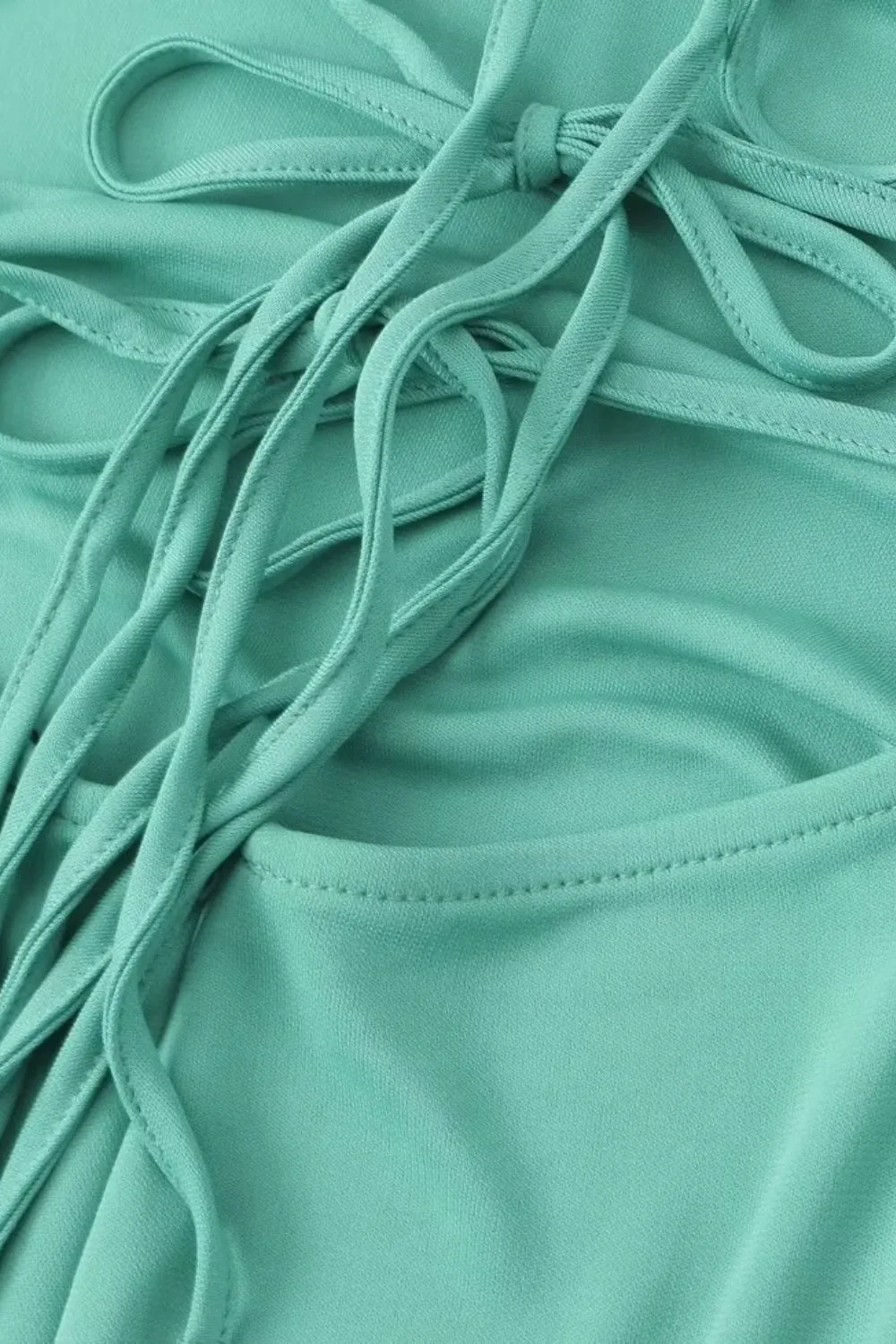 'Molly' Backless Strappy  Pleated Wrap  Dress