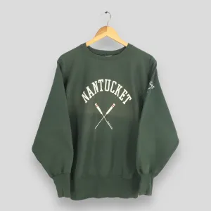 Nantucket Island Green Sweatshirt Medium