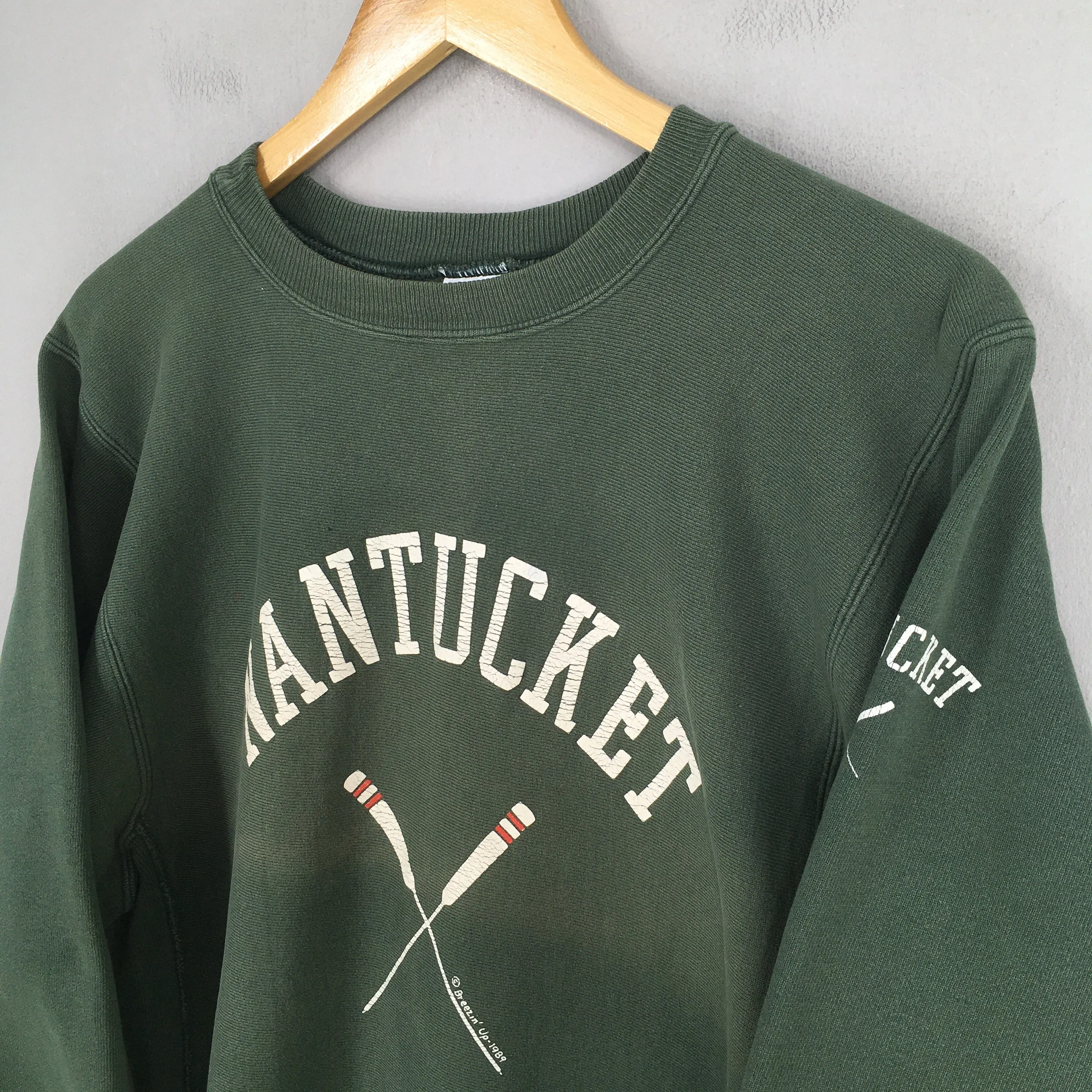 Nantucket Island Green Sweatshirt Medium