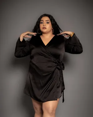 Noir Wrap Dress