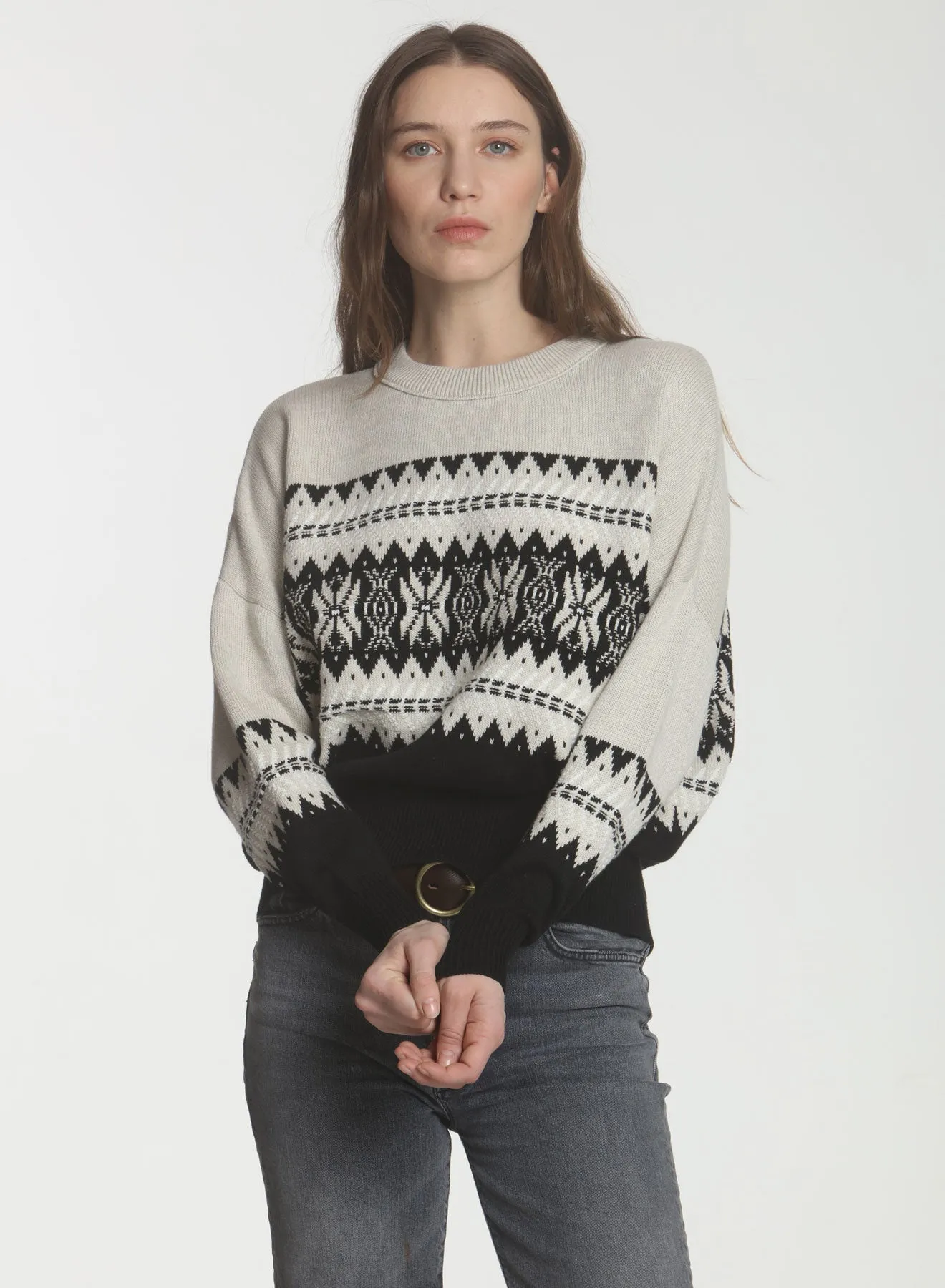 Nordic Freya Crew - Stone Black