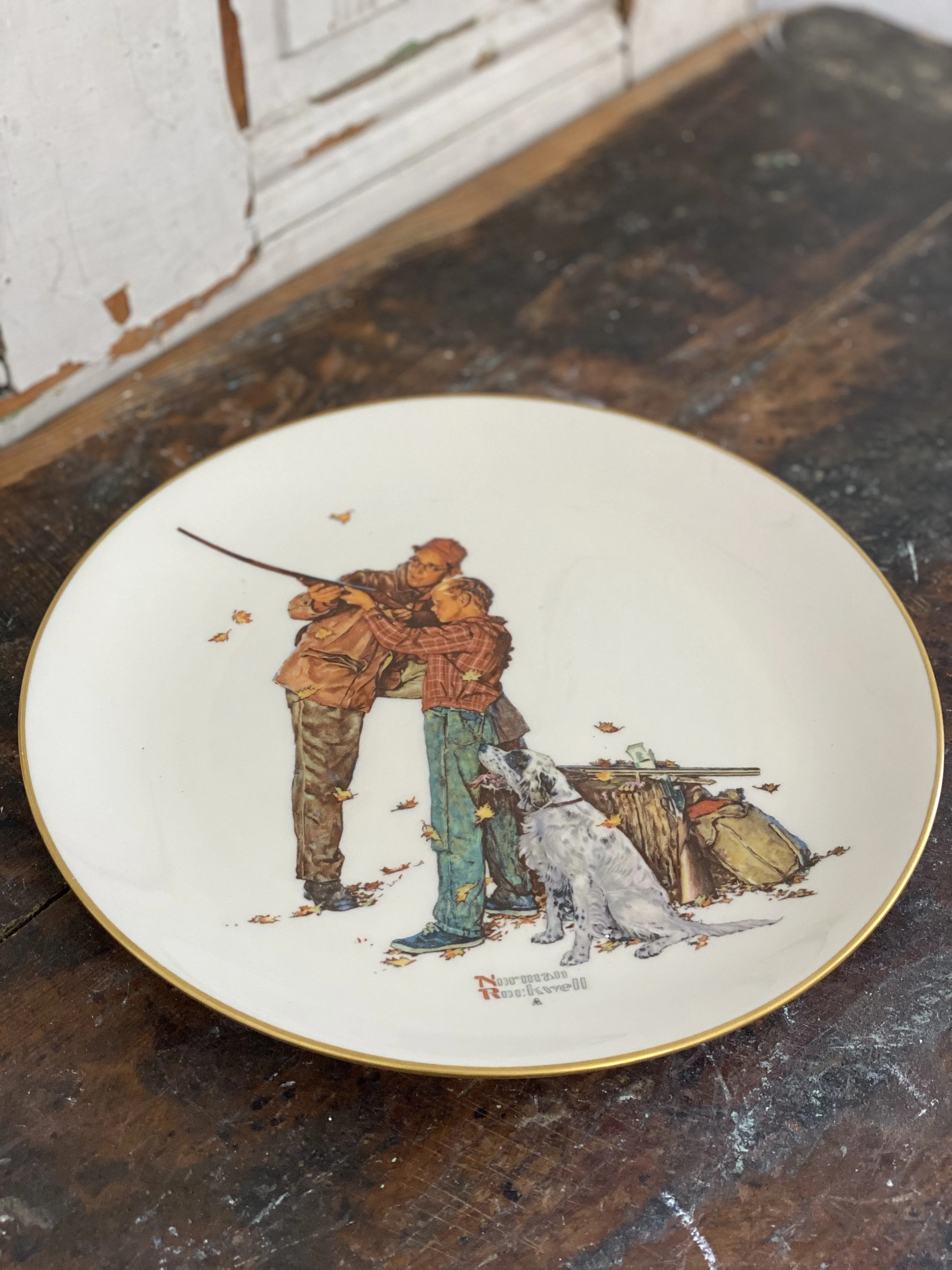 Norman Rockwell Season Plates