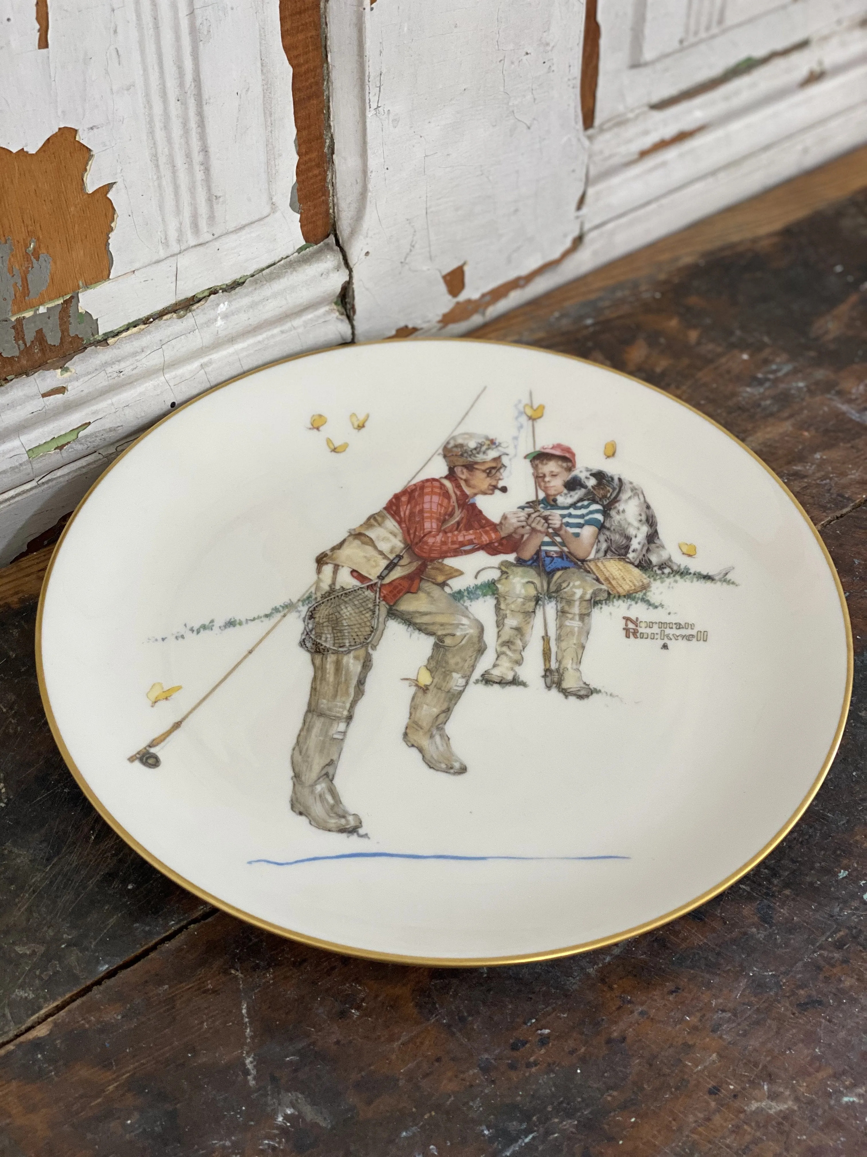 Norman Rockwell Season Plates