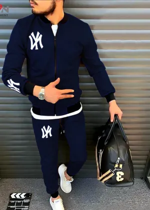 NY Printed Winter Tracksuit – Warm & Stylish Fleece Suit