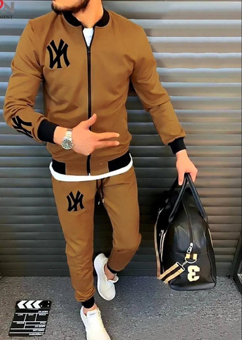 NY Printed Winter Tracksuit – Warm & Stylish Fleece Suit