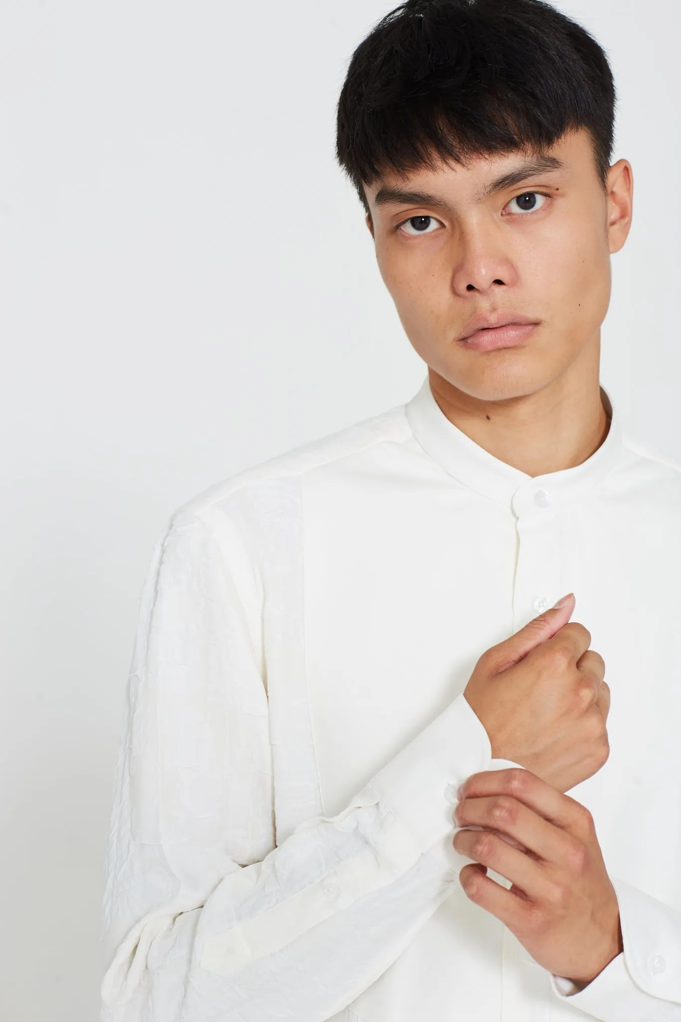 Off-White Cotton Crepe Tunic