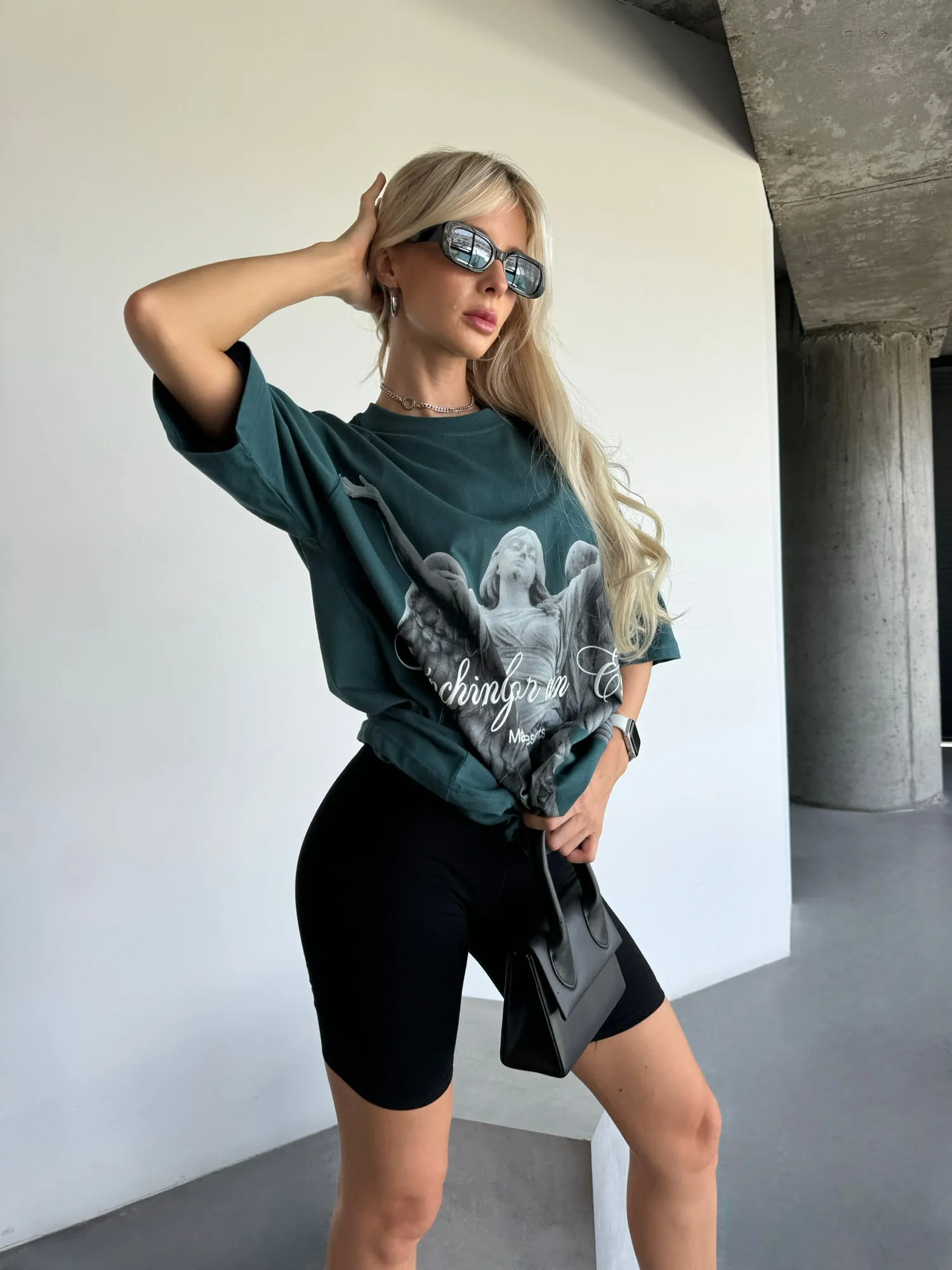 Oversize Escape T-shirt - Petrol