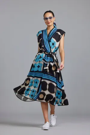 Paula Ryan Foulard Print Wrap Dress