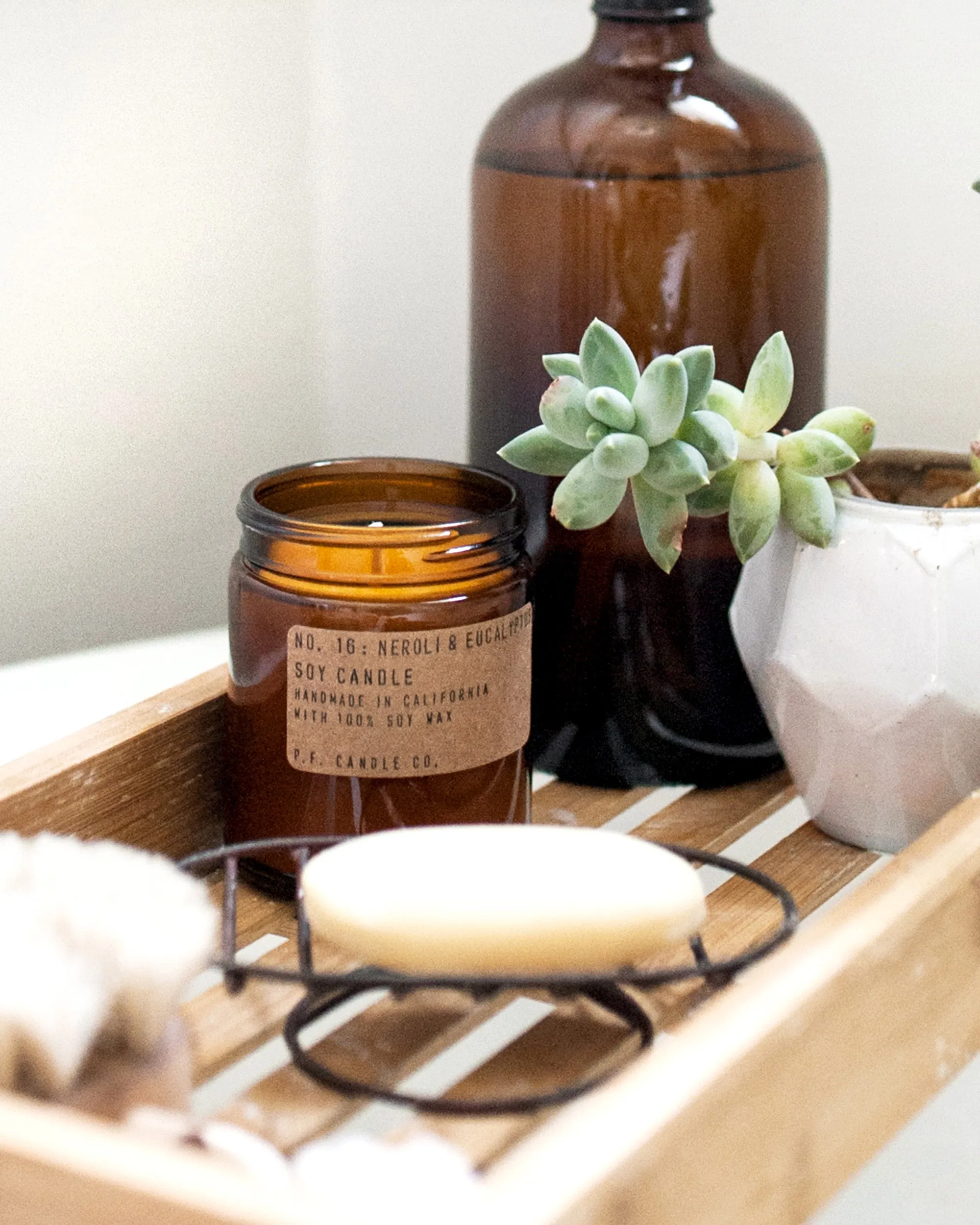 P.F. Candle Co. 7.2oz Standard Jar Candle - Neroli & Eucalyptus