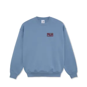 Polar Skate Co Dave Crewneck Earthquake Sweatshirt - Oxford Blue