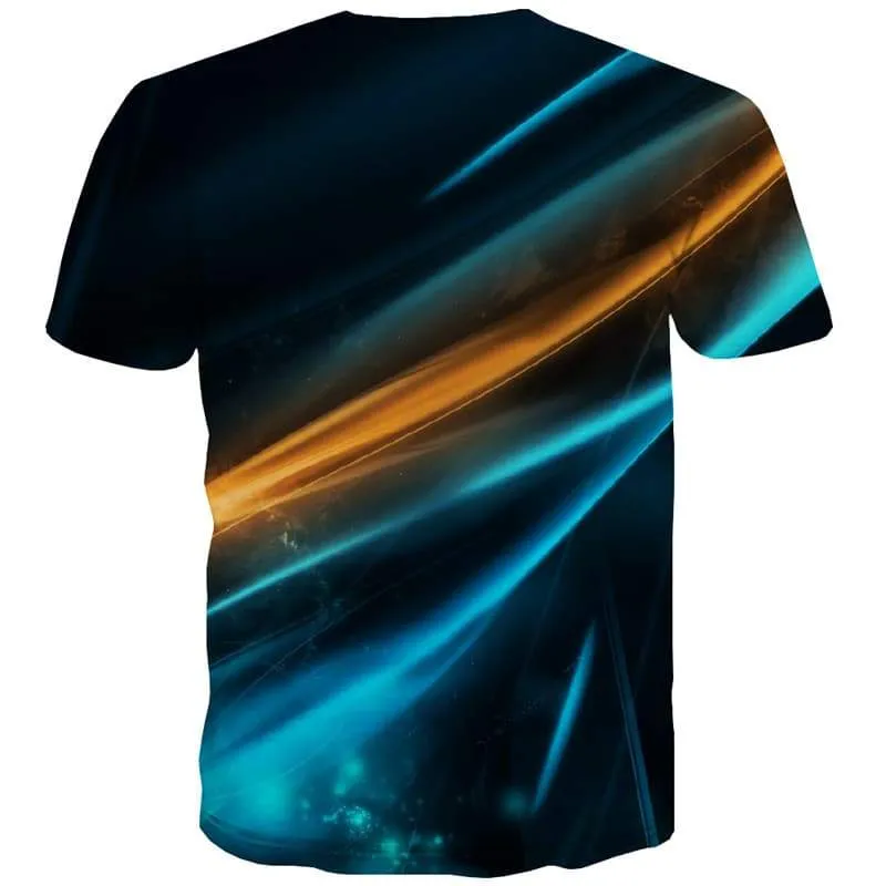 Psychedelic T-shirt Men Abstract T shirts Funny Colorful Tshirts Cool Harajuku Tshirt Printed