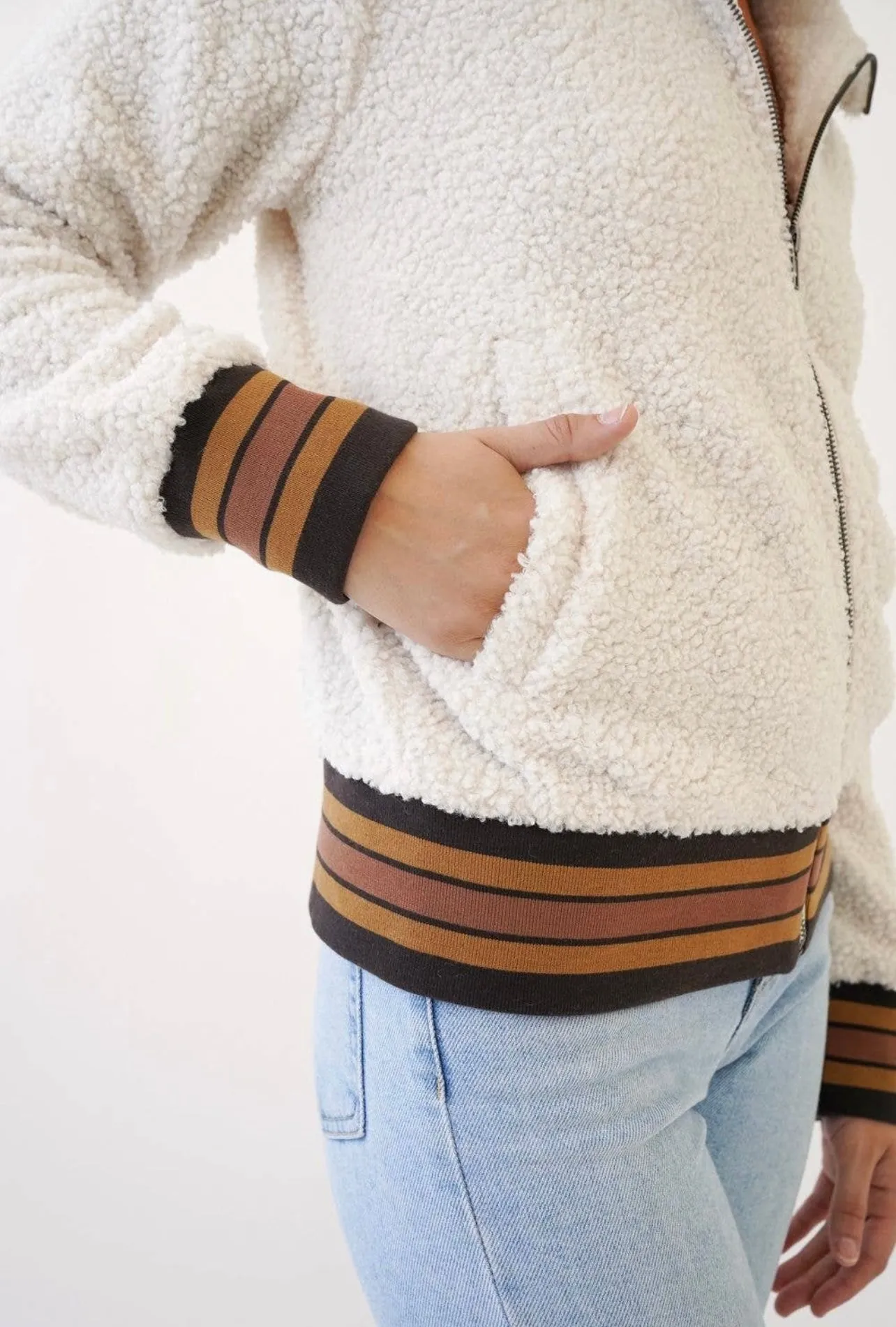 Racing Stripes Teddy Jacket