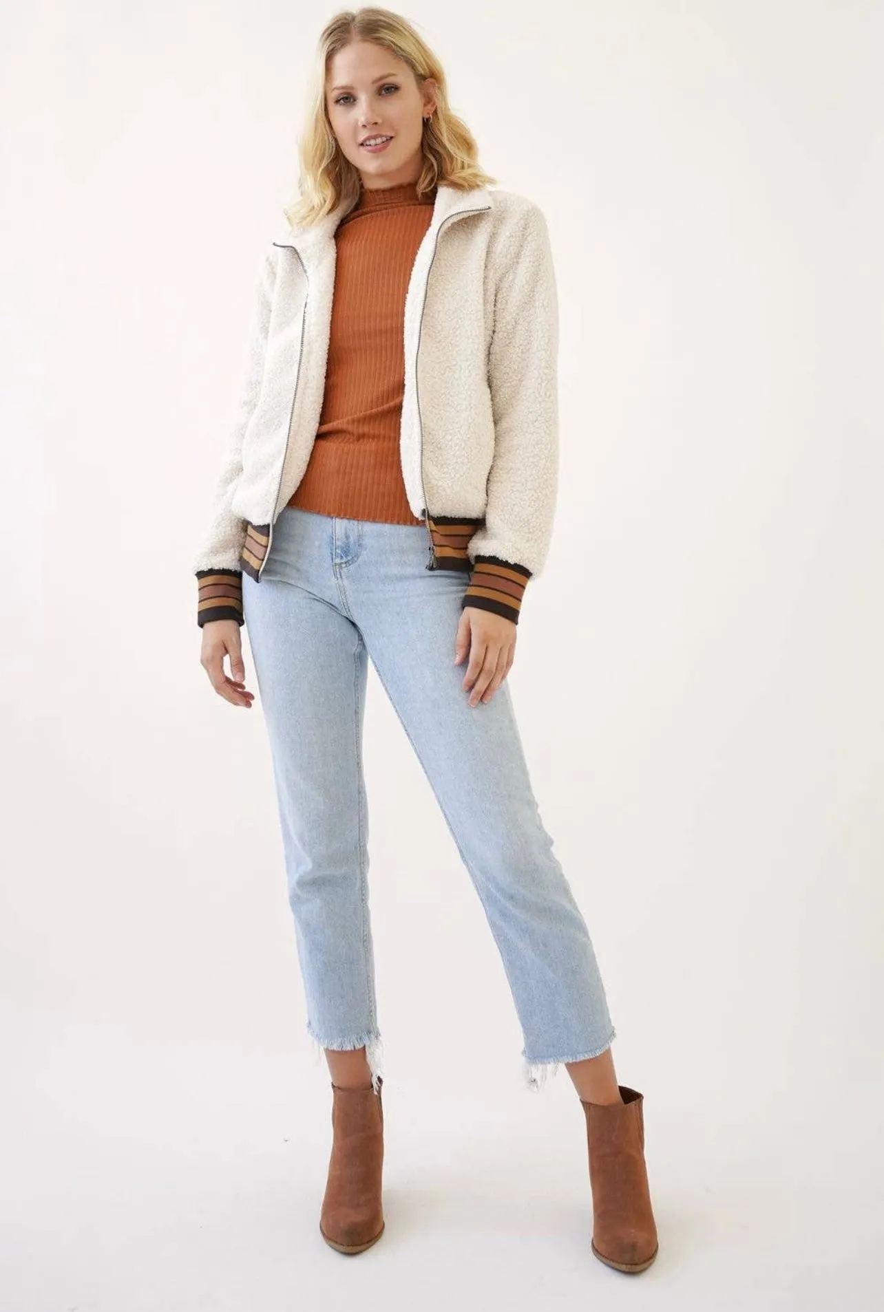 Racing Stripes Teddy Jacket
