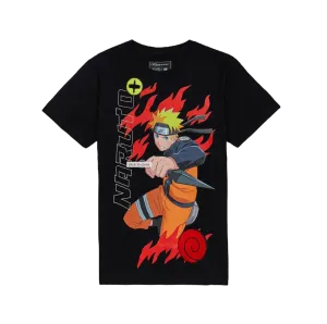 Reason Naruto Embroidered Tee Black