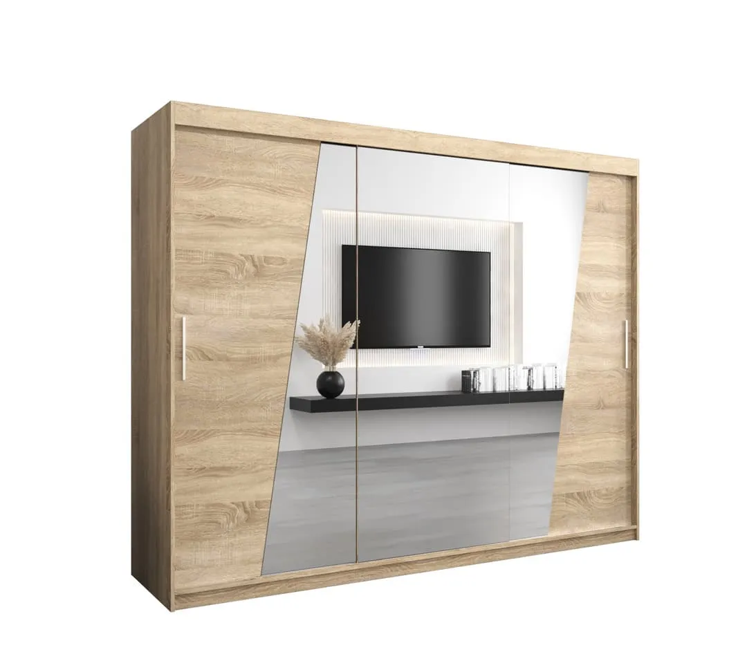 Rhomb Sliding Door Wardrobe 250cm