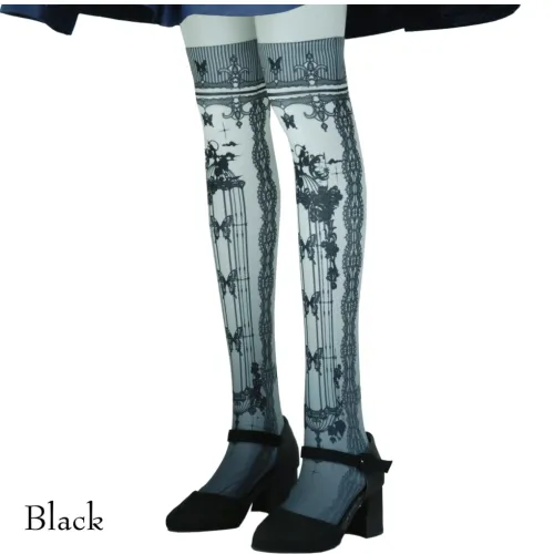【Sheglit】シェグリット　Caged Ulysses Over Knee　ブラック