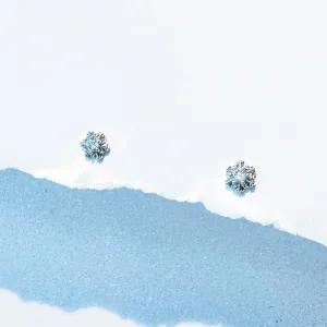 Silver Cutie Snowflake Earrings