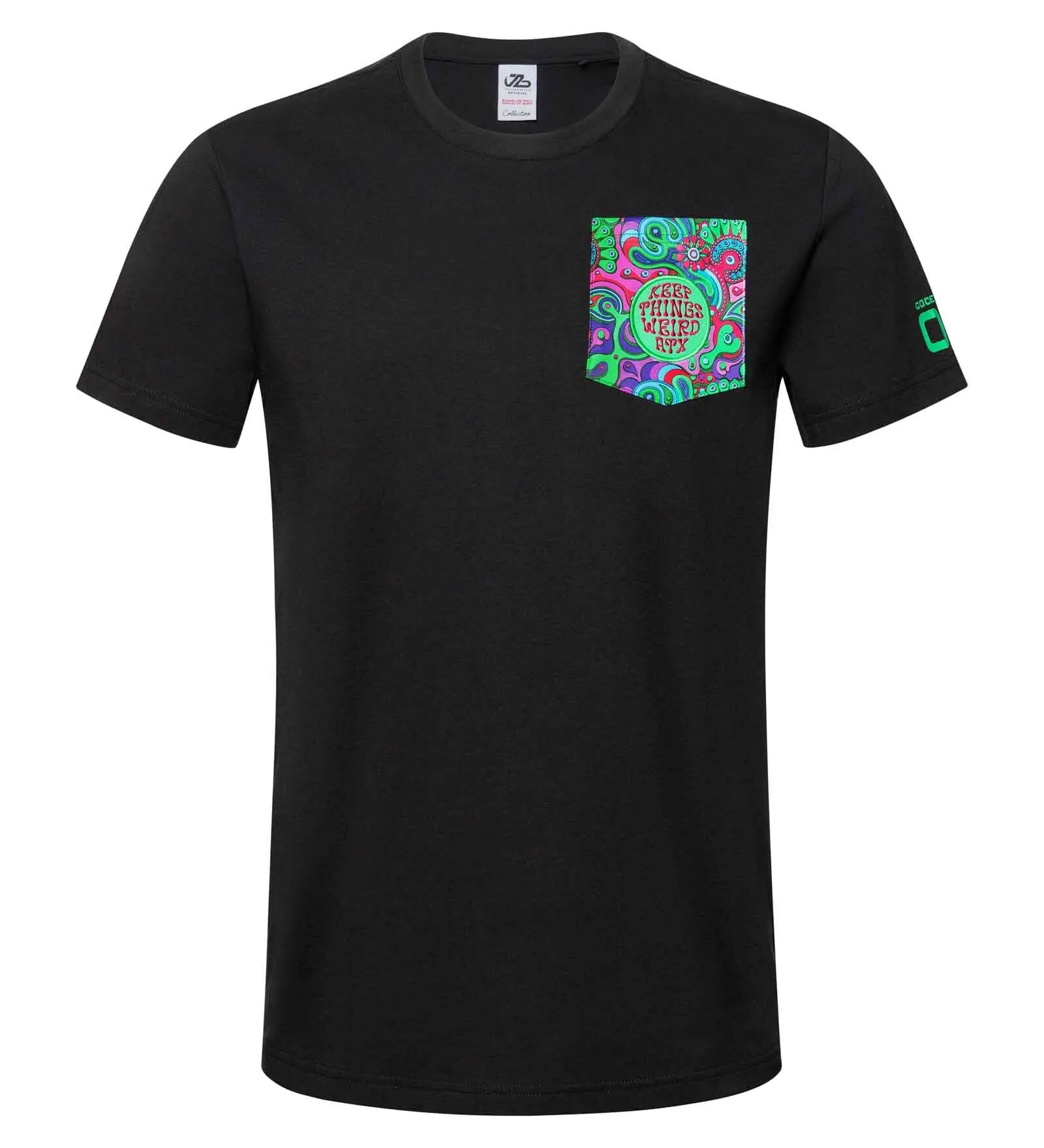 Stake F1 Kick Sauber Men's Special Edition Valtteri Bottas "Keep Things Weird" Austin GP T-Shirt- Black/White