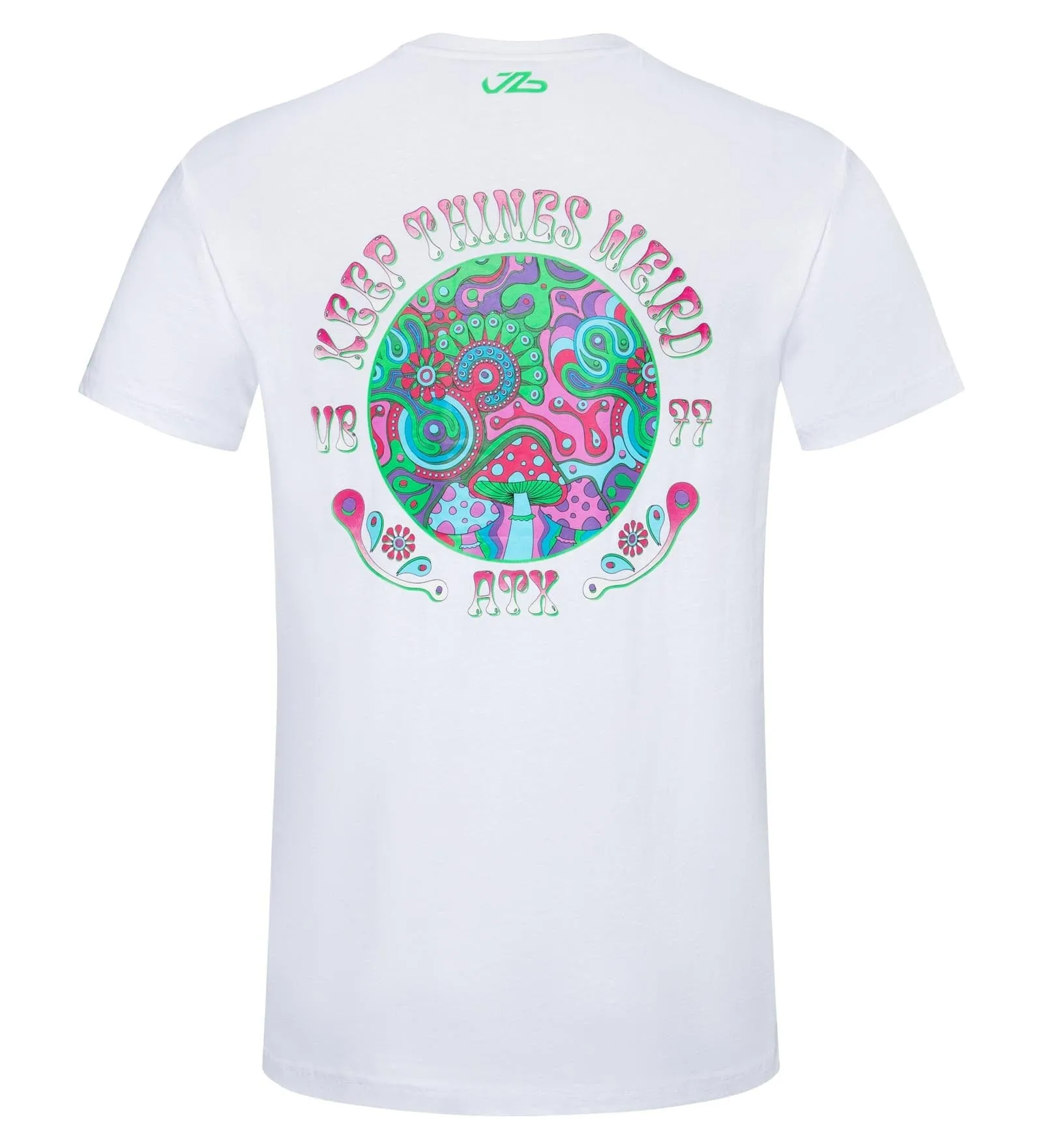 Stake F1 Kick Sauber Men's Special Edition Valtteri Bottas "Keep Things Weird" Austin GP T-Shirt- Black/White