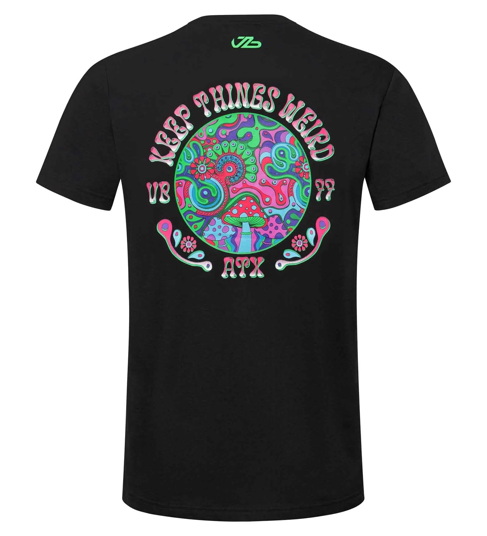 Stake F1 Kick Sauber Men's Special Edition Valtteri Bottas "Keep Things Weird" Austin GP T-Shirt- Black/White