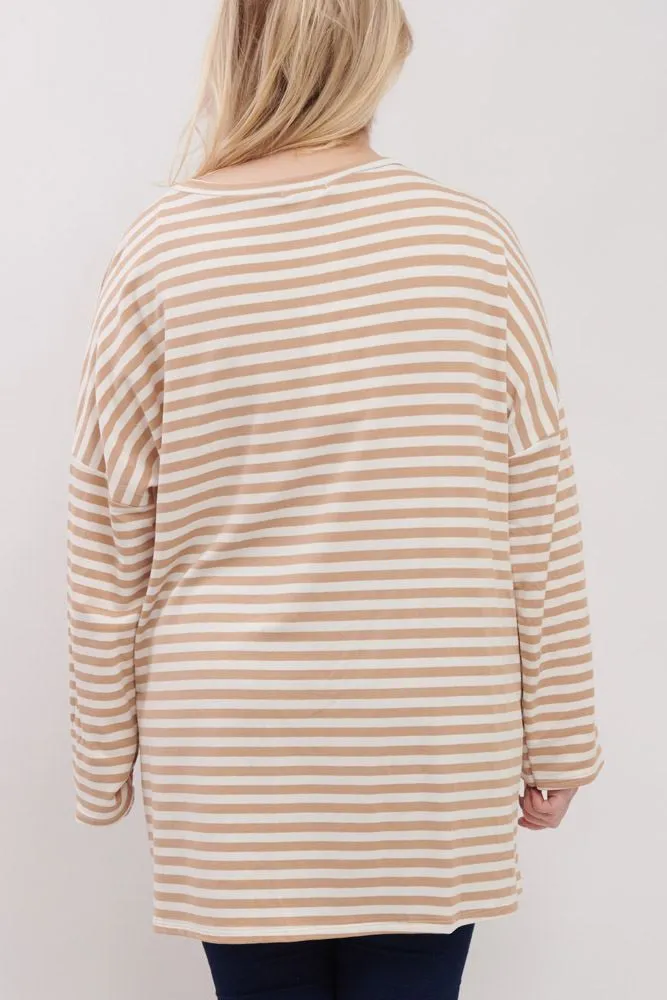 Stripe Print Cotton Top