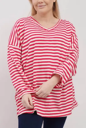 Stripe Print Cotton Top