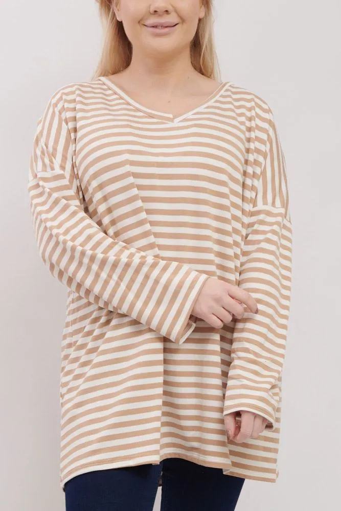 Stripe Print Cotton Top