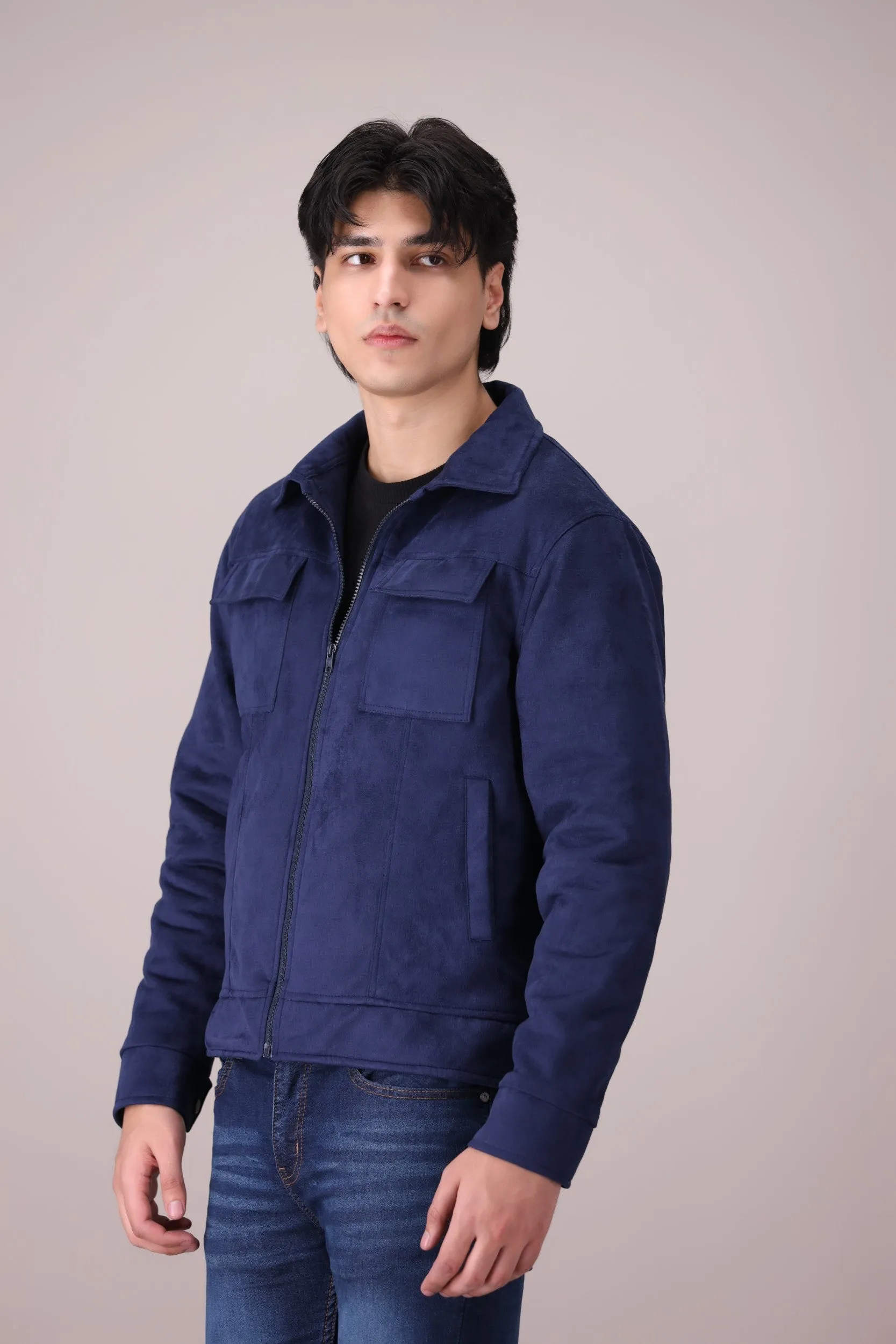 SUEDE BIKER JACKET