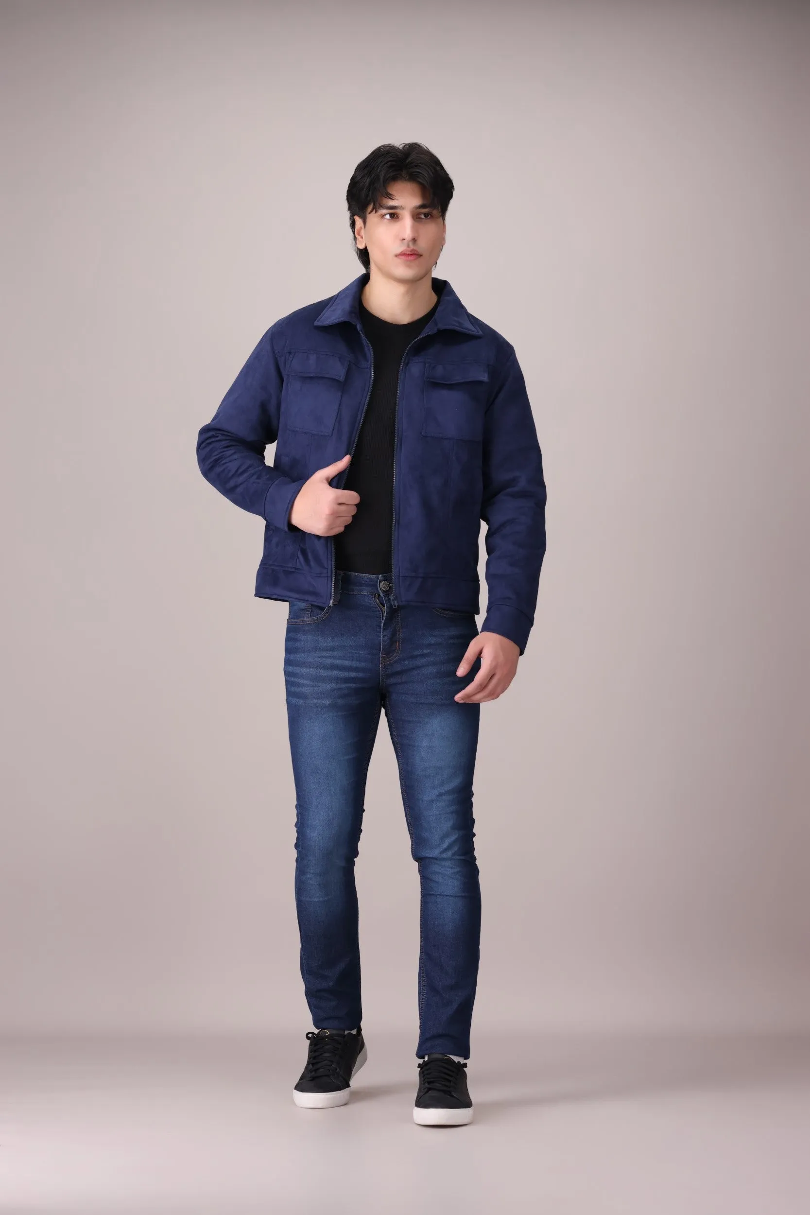 SUEDE BIKER JACKET