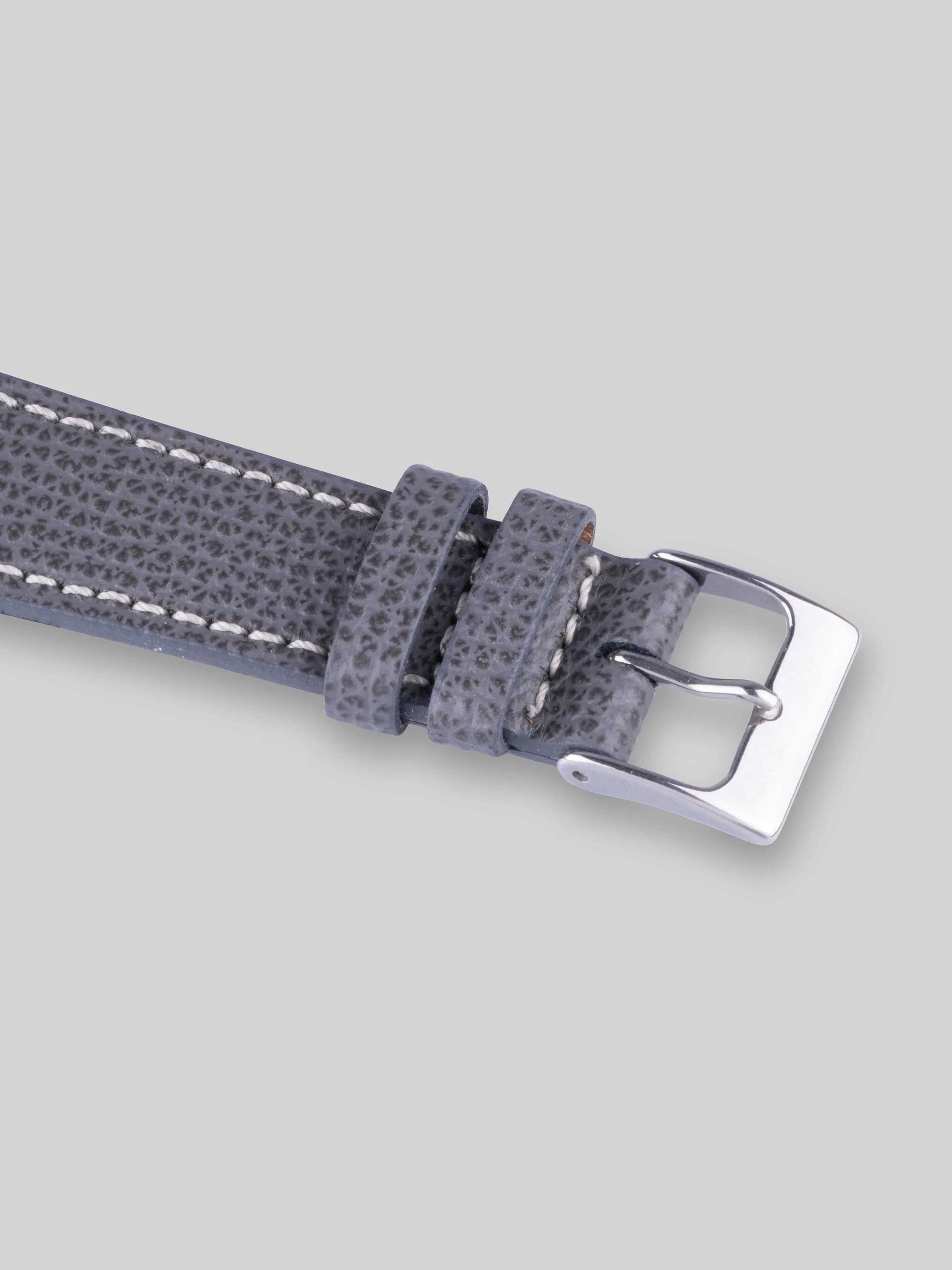 Textured Calfskin Watch Strap - Carbon