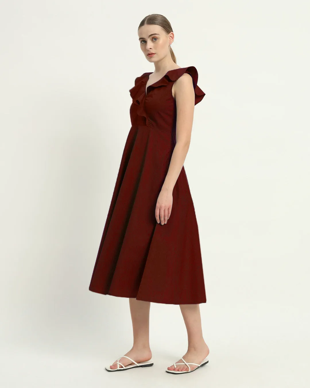 The Albany Rouge Cotton Dress