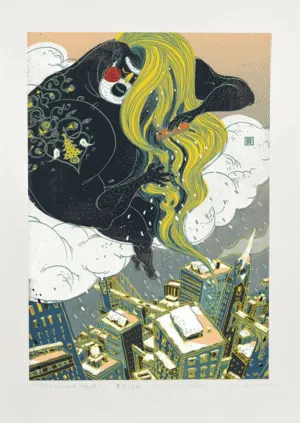 The Snow God Giclee Print by Victo Ngai