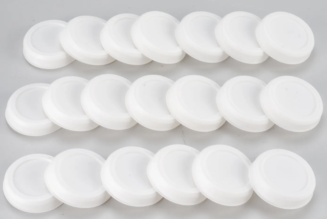 UPC-242-20 - 2.5" Summer/Winter Shut-off Plugs for The Unico System High Velocity Small Duct HVAC, White, Plastic, 20/box