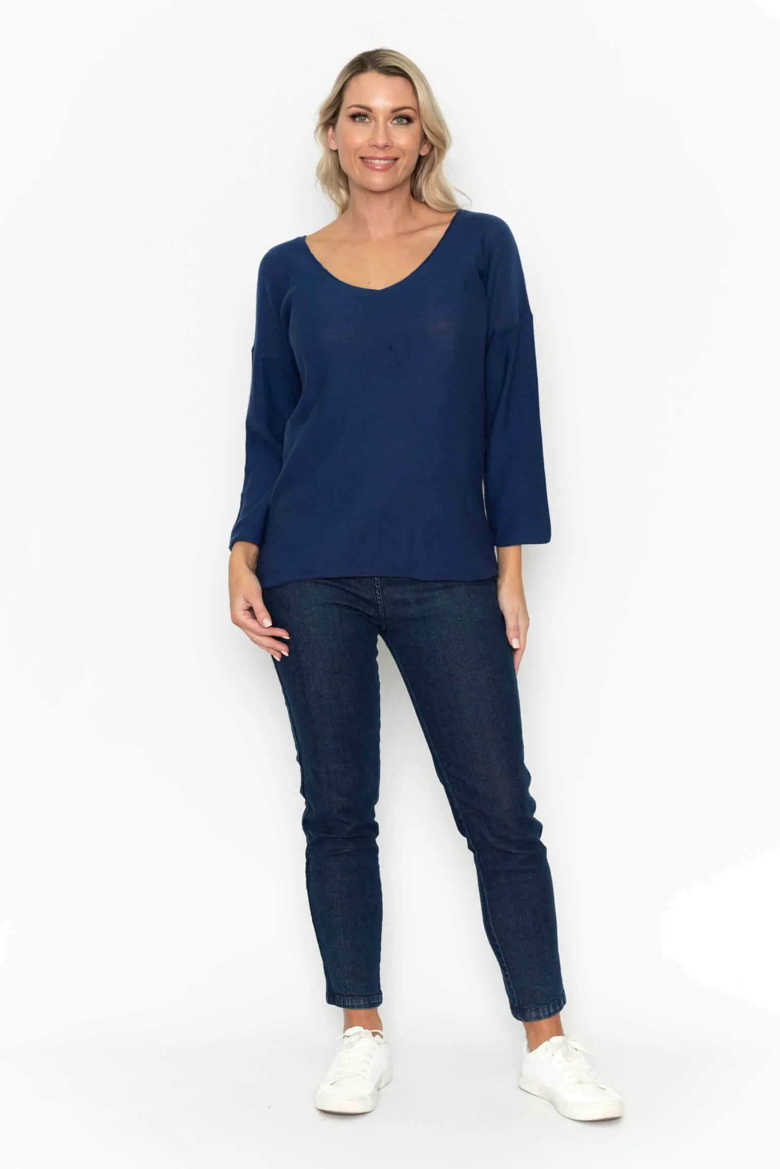 V Neck Knit Top