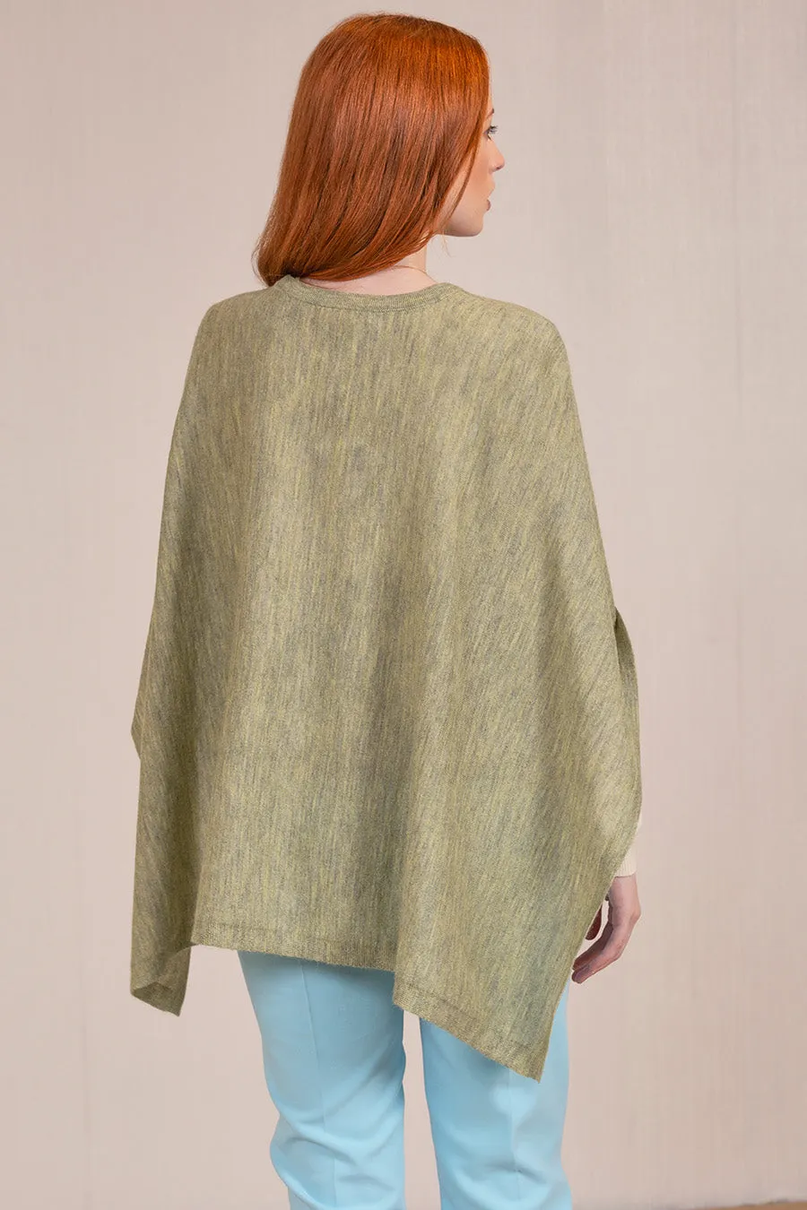 Vaya Poncho Baby Alpaca Color Fango