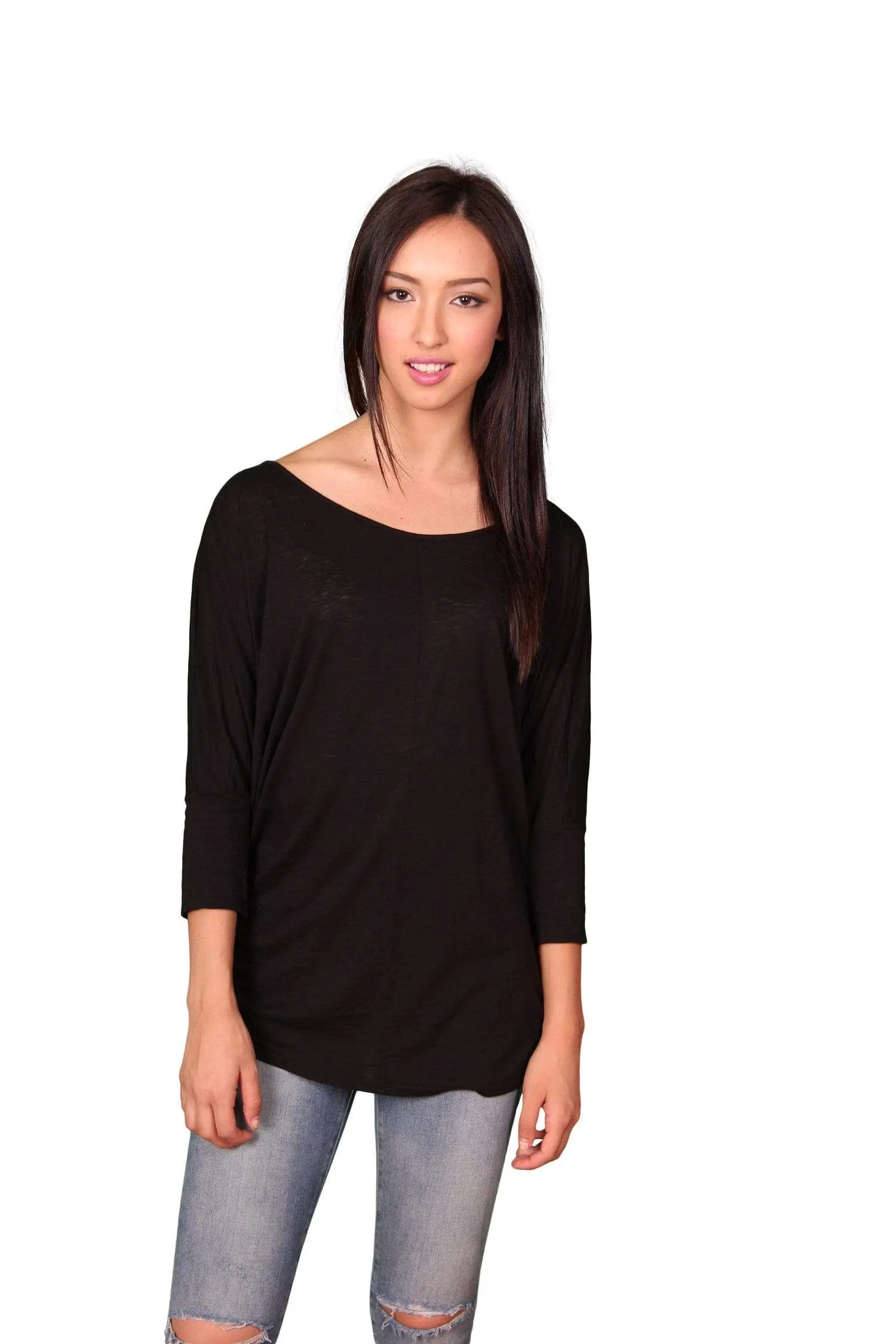 Velvet by Graham & Spencer Deva Luxe Slub Dolman Top