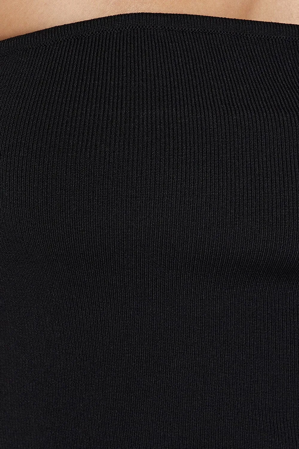 VERA BLACK KNIT BANDEAU TOP