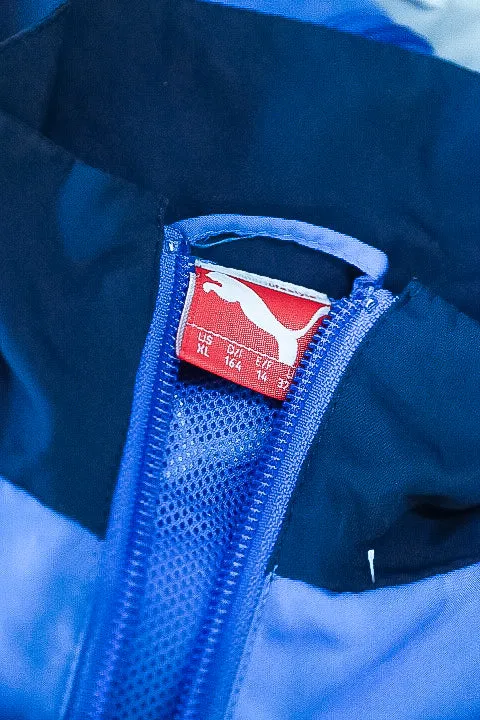 Vintage blue puma full zip womens track suit XL