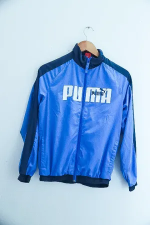 Vintage blue puma full zip womens track suit XL